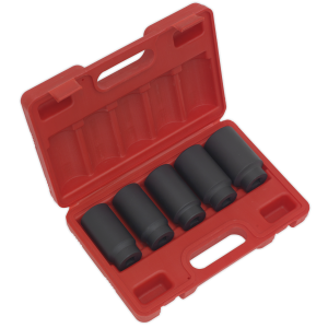 Sealey Impact Hub Nut Socket Set 1/2"Sq Drive 5pc (SX050)