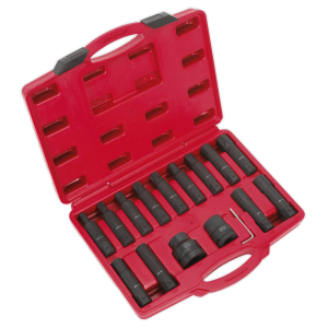 Sealey Impact Hex, TRX-Star* & TRX-Star* Female Socket Bit Set 3/4" & 1"Sq Drive 16pc (SX098)
