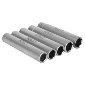 Sealey Extra-Deep Socket Set 1/2”Sq Drive 5pc (SX1519)