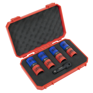 Sealey Double Ended Alloy Wheel Impact Socket Set 1/2"Sq Drive 5pc (SX1820S)
