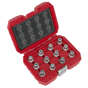 Sealey Locking Wheel Nut Key Set for VW 12pc (SX224)