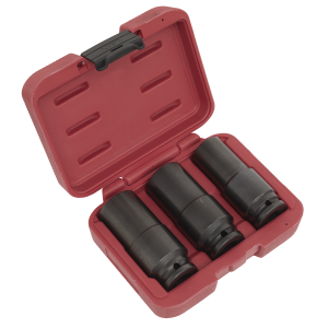 Sealey Deep Weighted Impact Socket Set 1/2"Sq Drive 3pc (SX319)