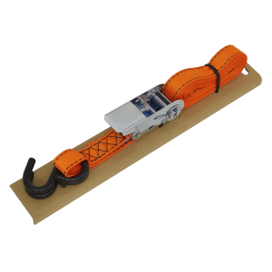 Sealey Ratchet Strap Polyester Webbing S-Hook with Corner Protector 25mm x 5m 600kg Breaking Strength (TD0635S)