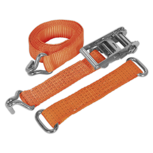 Sealey Steel Wheel Car Transporter Ratchet Strap 50mm x 3m 4500kg Breaking Strength (TDRWS)