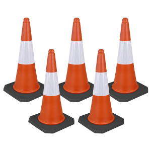 Sealey Traffic Cone 75cm - Pack of 5 (TFC05)