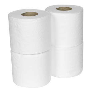 Sealey Plain White Toilet Roll - Pack of 4 x 10 (40 Rolls) (TOL40)