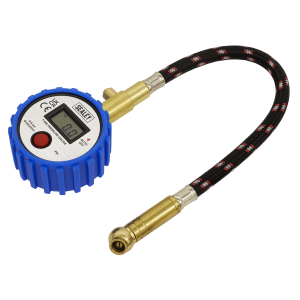 Sealey Digital Tyre Pressure Gauge with Leader Hose & Quick Release (TST/PG981)