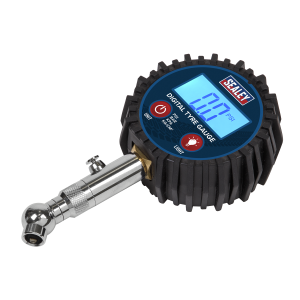 Sealey Digital Tyre Pressure Gauge with Swivel Head & Quick Release (TST001)