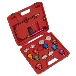 Sealey Cooling System Pressure Test Kit 16pc (VS006)