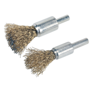 Sealey Decarbonising Crimped Wire Brush Set 2pc (VS1801)