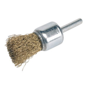 Sealey Flat Top Crimped Wire Decarbonising Brush 25mm (VS1803)