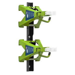 Sealey Axle Stand & Axle Stand Storage Rack Combo 3 Tonne - Hi-Vis Green (VS2003HVCOMBO)