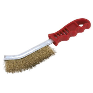Sealey Wire Brush Brassed Steel with Plastic Handle (WB05/R)