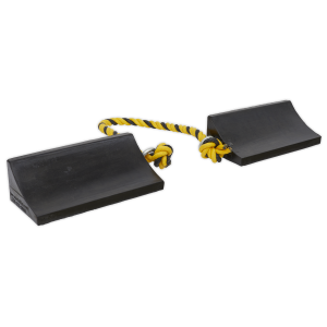 Sealey Rubber Wheel Chocks Heavy-Duty - Pair (WC16)