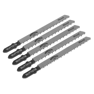 Sealey Worksafe® Jigsaw Blade for Wood & Plastics 75mm 10tpi - Pack of 5 (WJT101B)