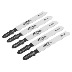 Sealey Worksafe® Jigsaw Blade for Metal 55mm 12tpi - Pack of 5 (WJT118BF)