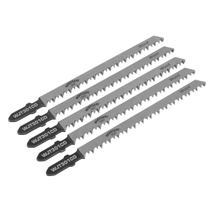 Sealey Worksafe® Jigsaw Blade for Wood & Plastics 90mm 8tpi - Pack of 5 (WJT301CD)