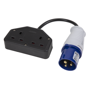 Sealey Twin Trailing Socket & Cable Set 16A/13A (WPS16132)