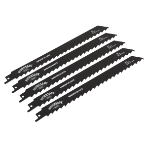 Sealey Reciprocating Saw Blade for Wood 225mm 3tpi - Pack of 5 (WRS3019/225)