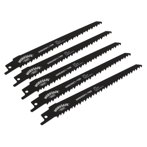 Sealey Reciprocating Saw Blade 150mm 6tpi - Pack of 5 (WRS3021/150)