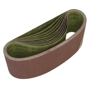 Sealey Worksafe® 100 x 610mm Sanding Belt 120Grit - Pack of 10 (WSB61120)