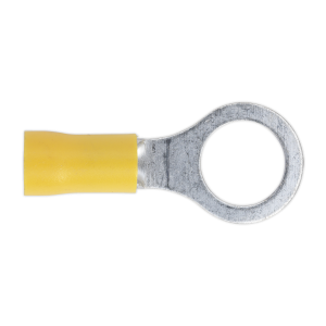 Sealey Easy-Entry Ring Terminal 10.5mm (3/8"), Yellow - Pack of 100 (YT16)