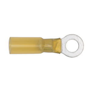 Sealey Heat Shrink Ring Terminal 6.4mm, Yellow - Pack of 25 (YTSR2564)