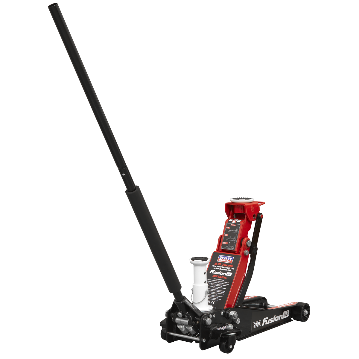 Sealey Low Profile High Lift Trolley Jack with Rocket Lift 2/3 Tonne (3200LEHL) - Image 7