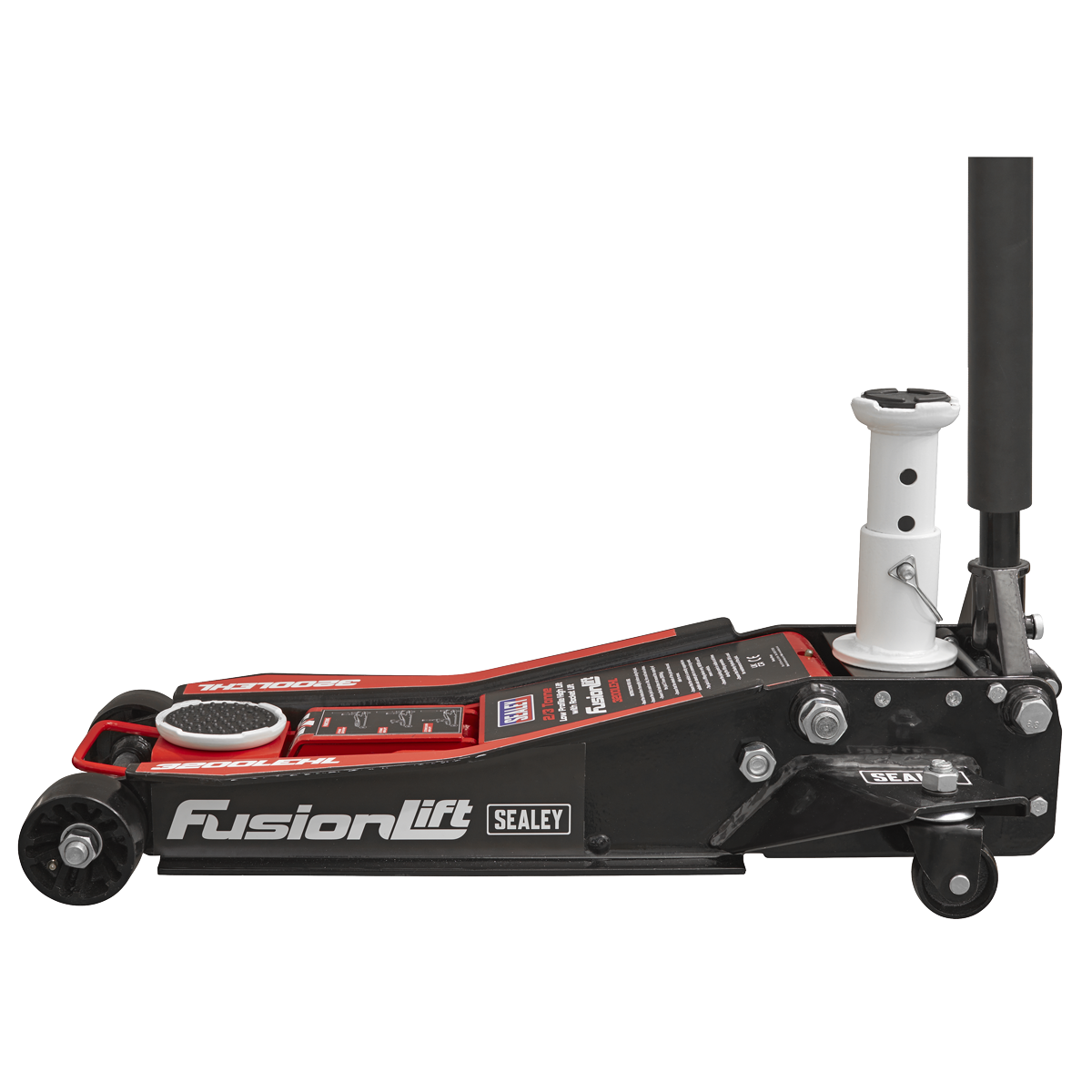Sealey Low Profile High Lift Trolley Jack with Rocket Lift 2/3 Tonne (3200LEHL) - Image 12