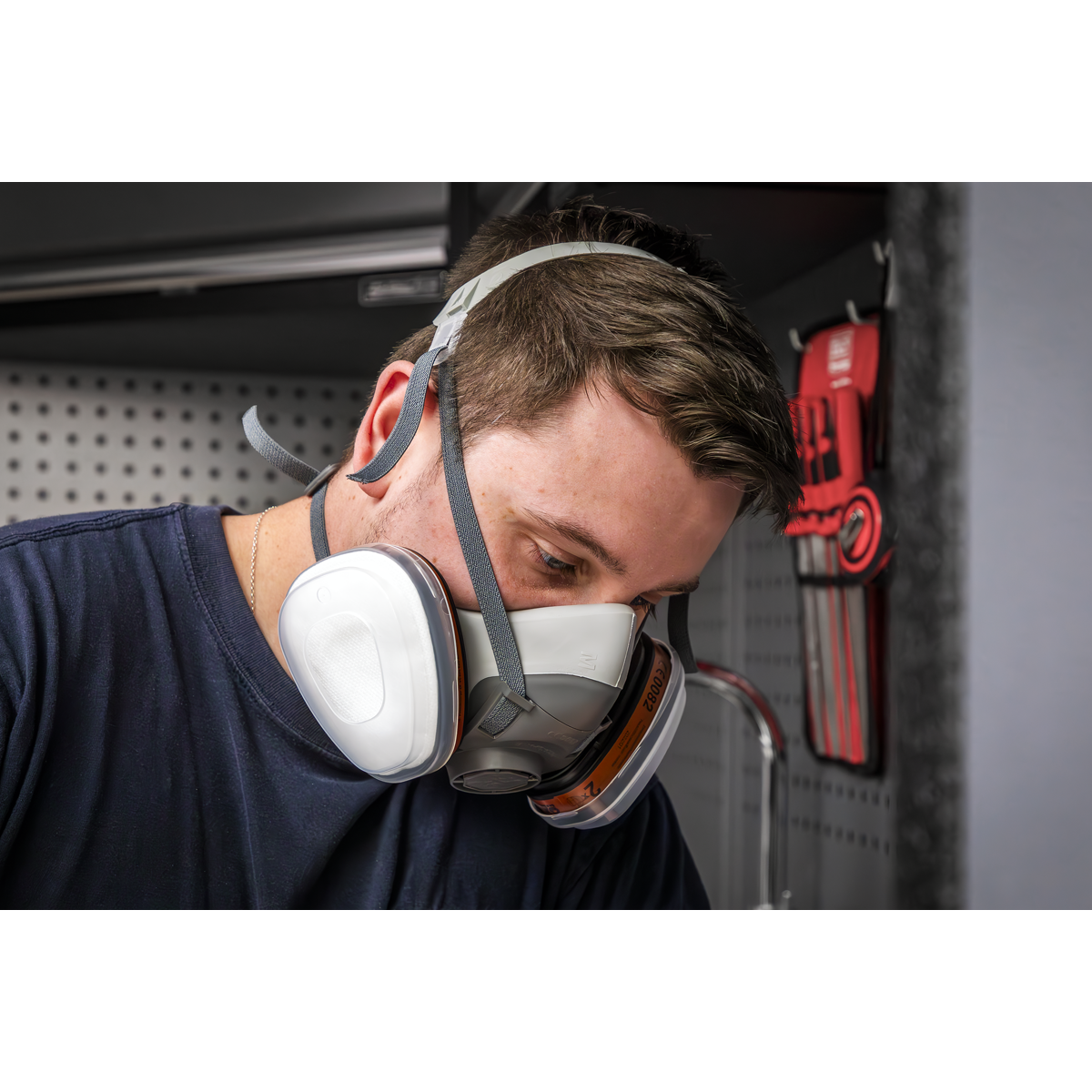 Sealey Reusable Half Mask without Filters (9000) - Image 6