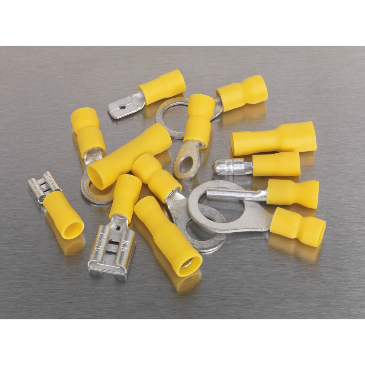 Sealey Crimp Terminal Assortment 140pc - Yellow (AB041YT)