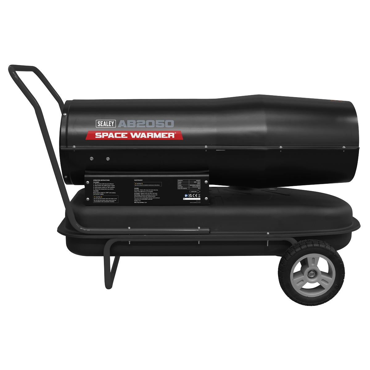 Sealey Space Warmer® Kerosene/Diesel Heater with Wheels 205,000Btu/hr (AB2050) - Image 7