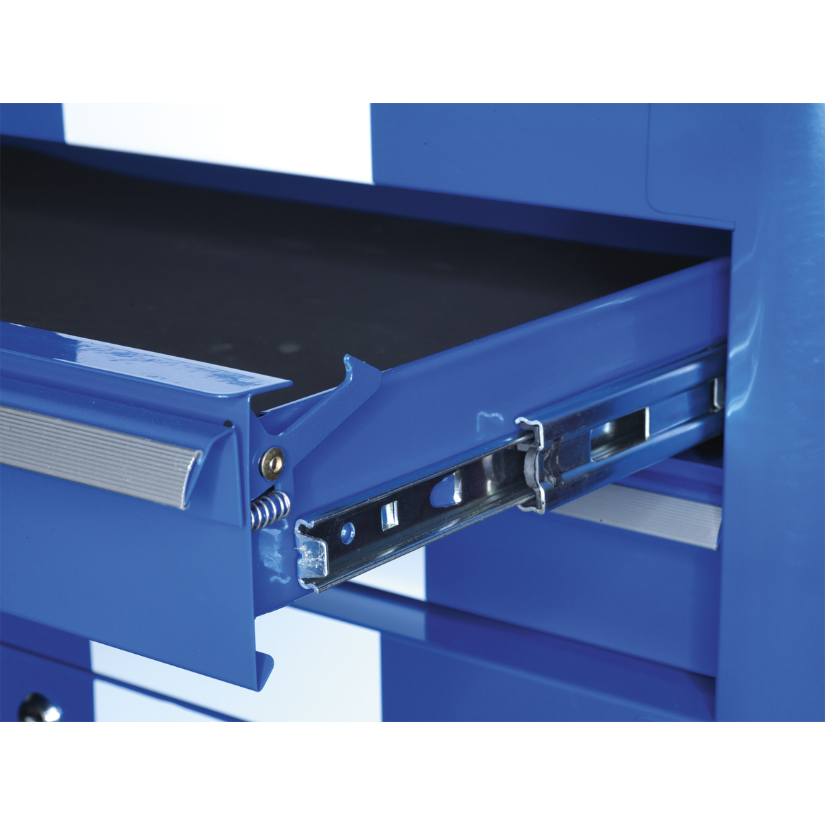 Sealey Premier™ Retro Style Wide Topchest & Rollcab Combination 10 Drawer Blue with White Stripes (AP41COMBOBWS) - Image 3