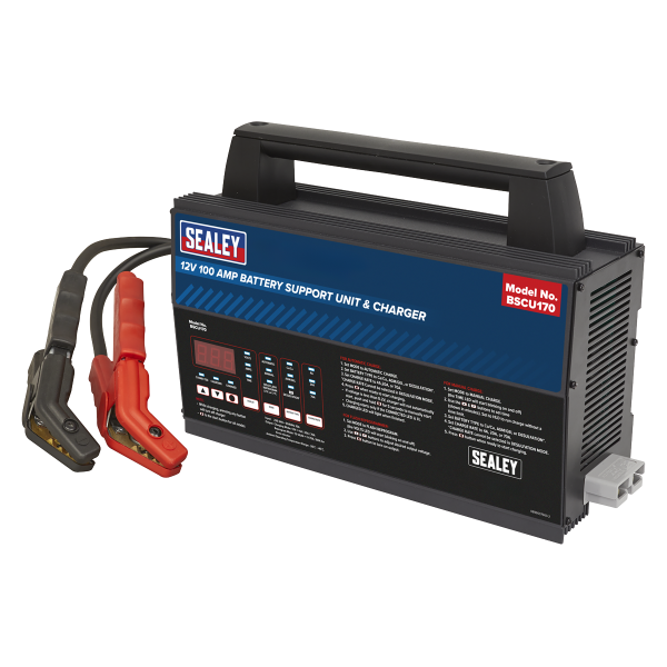 Sealey 12V Battery Support Unit & Charger 100A (BSCU170) - Image 6