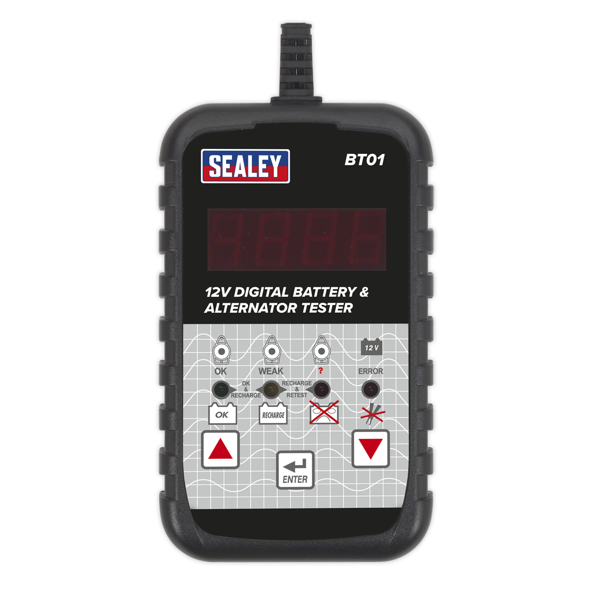 Sealey Digital Battery & Alternator Tester 12V (BT01)