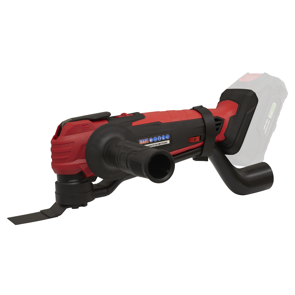 Sealey 8 x SV20 Series Cordless Power Tool Kit 20V - 4 Batteries (CP20VCOMBO4) - Image 7