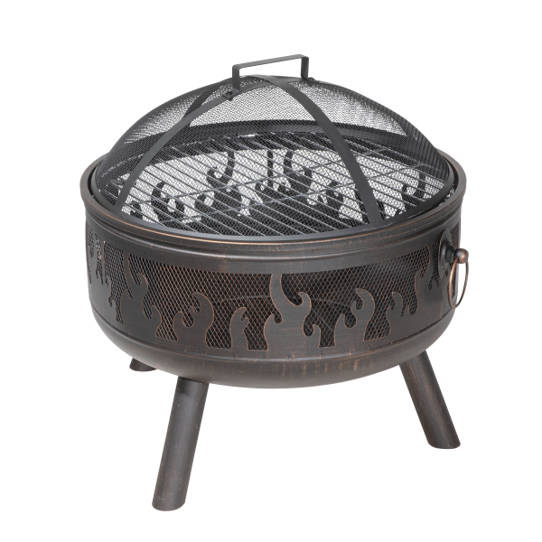 Sealey Dellonda Deluxe Fire Pit Fireplace Outdoor Patio Heater, Cooking Grill & Poker 61cm (DG117) - Image 8