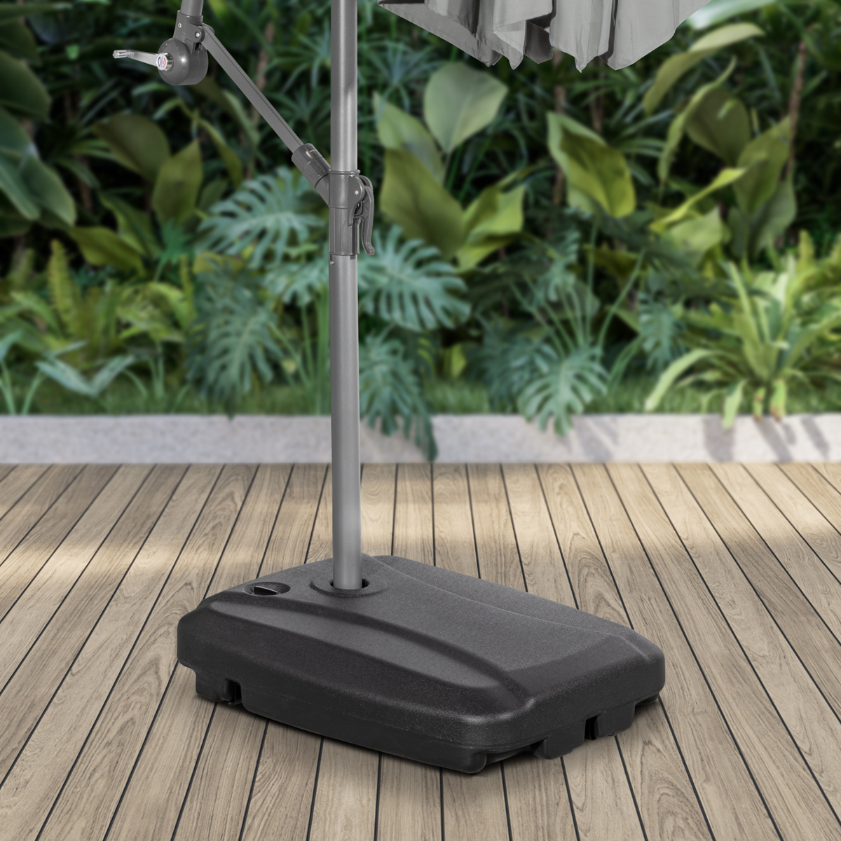 Sealey Dellonda Fillable Parasol Base with Wheels, Water/Sand Fill 60L (DG266) - Image 5
