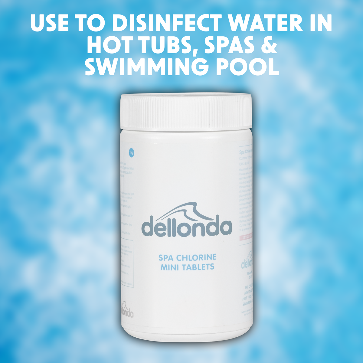 Sealey Dellonda Chlorine Mini Tabs for Hot Tubs/Spas & Swimming Pools 1kg (DL51) - Image 3