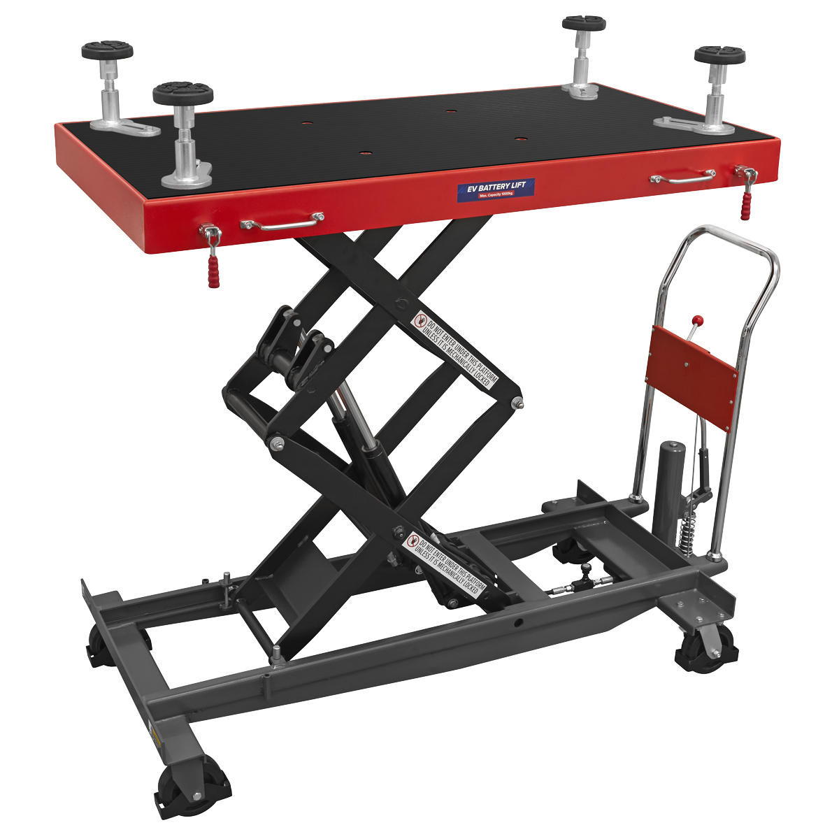 Sealey High Lift EV Battery Lift/Hydraulic Platform Truck 1000kg Capacity (EVBT1000) - Image 5