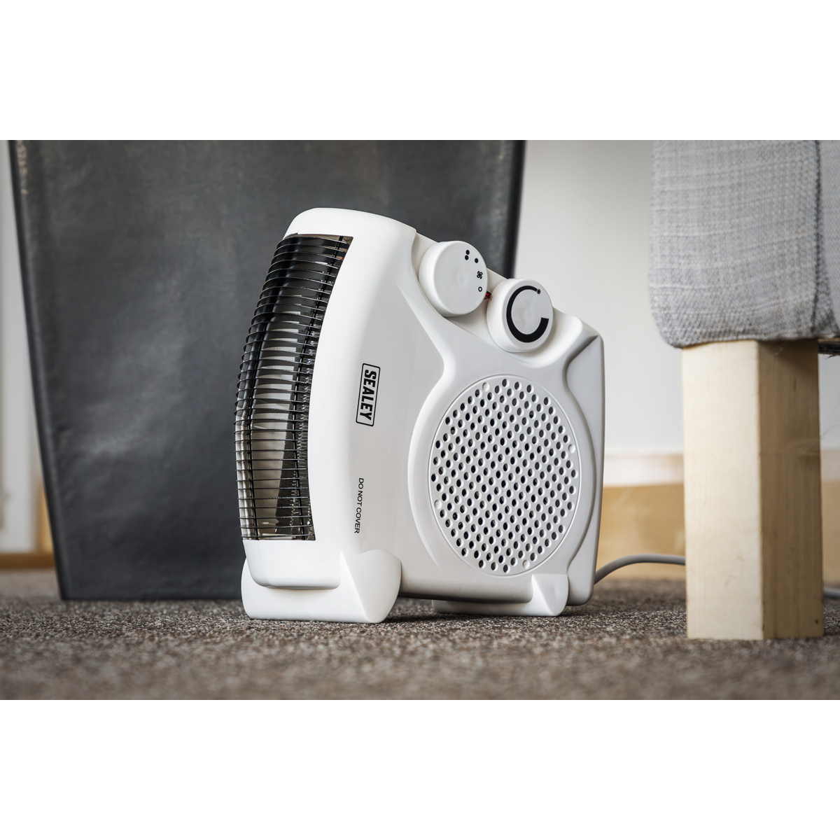 Sealey Fan Heater with 2 Heat Settings & Thermostat 2000W/230V (FH2010)