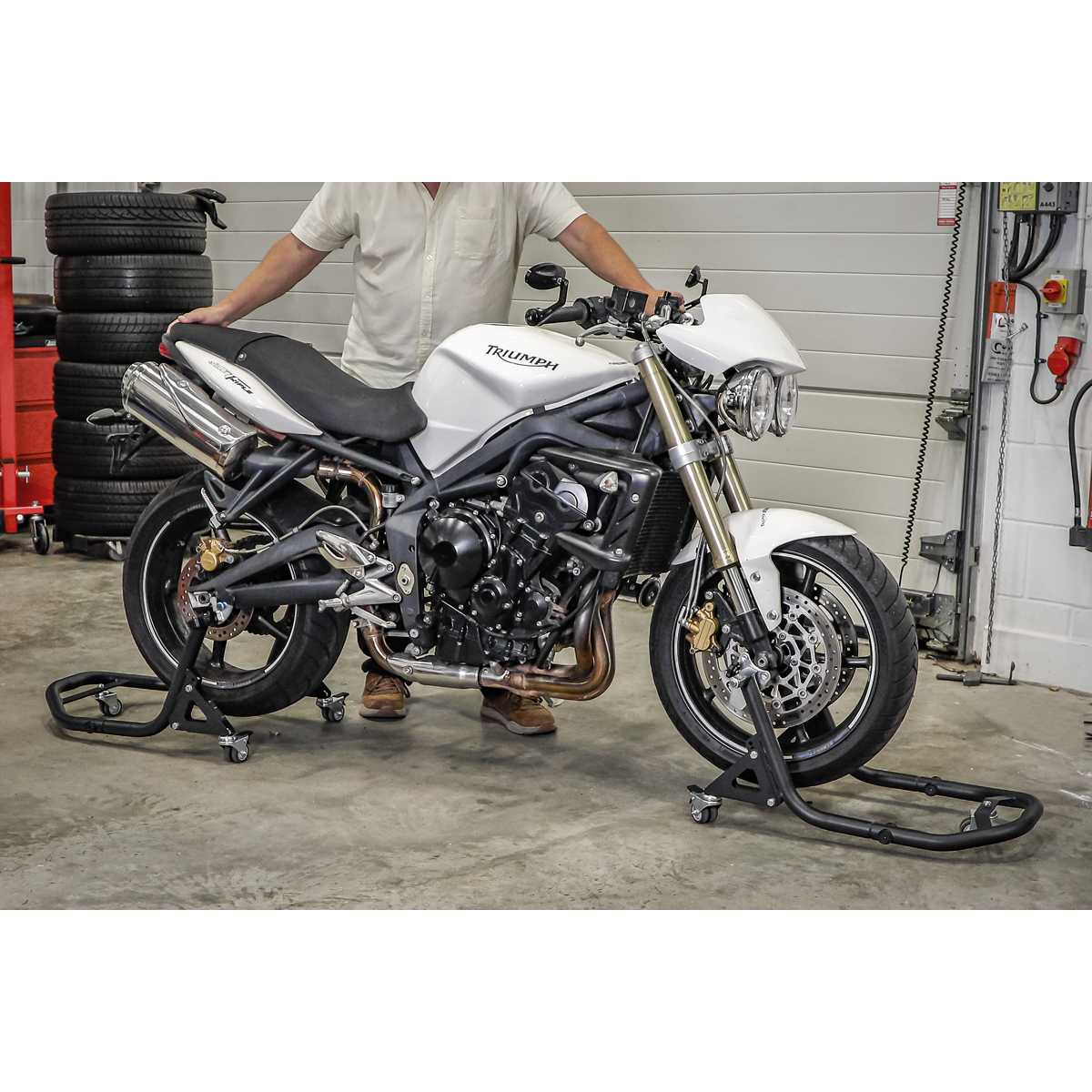 Sealey Universal Front Paddock Stand 360° Floating (FPS1MD)