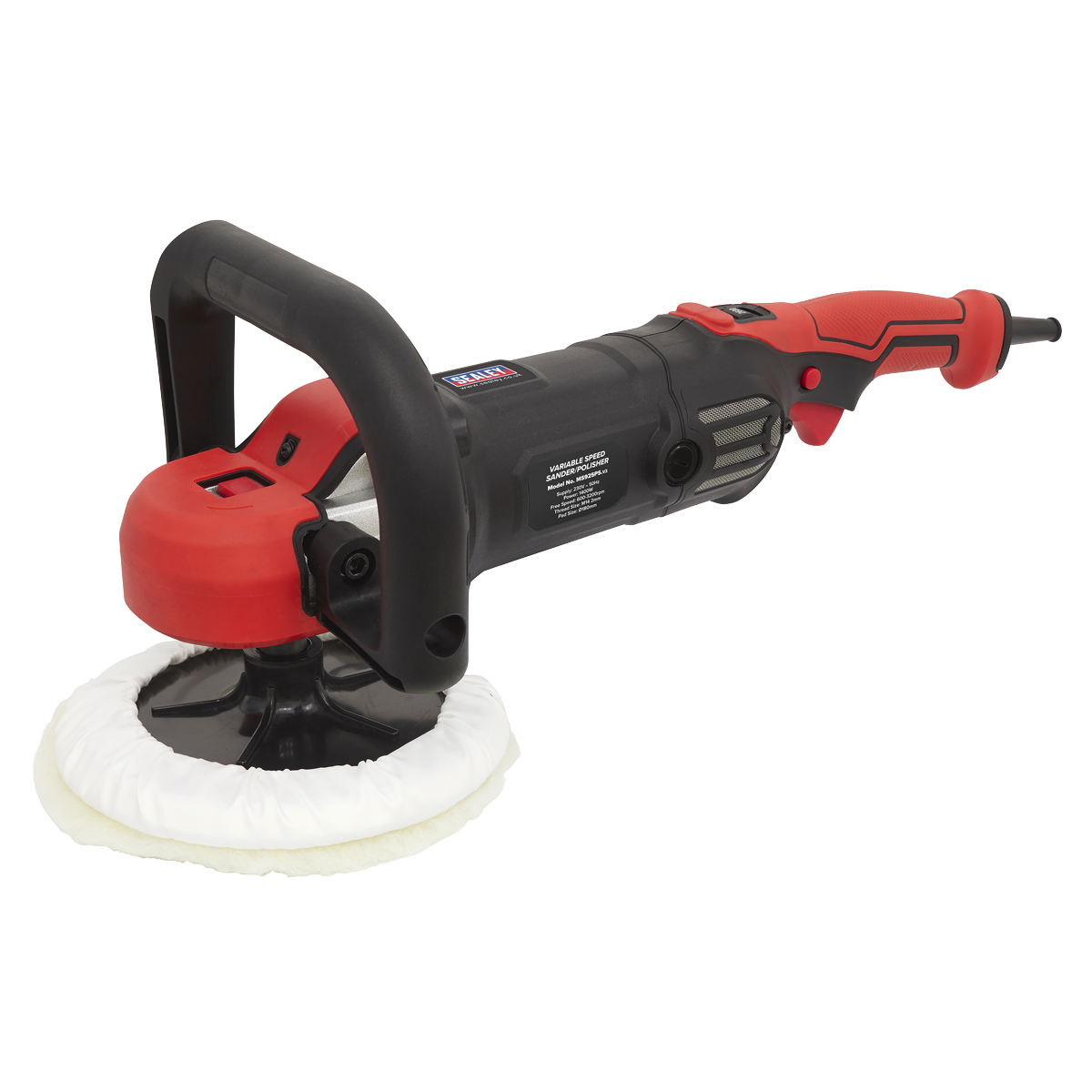 Sealey 180mm Rotary Variable Speed Sander/Polisher 1400W/230V (MS925PS) - Image 8
