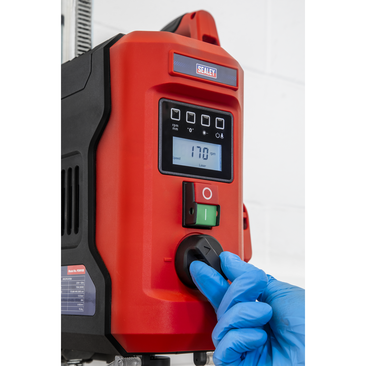 Sealey Bench Mounting Pillar Drill with Digital Display & Laser Guide 720W (PDM10B) - Image 7