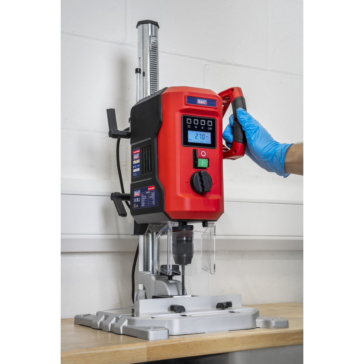 Sealey Bench Mounting Pillar Drill with Digital Display & Laser Guide 720W (PDM10B) - Image 10