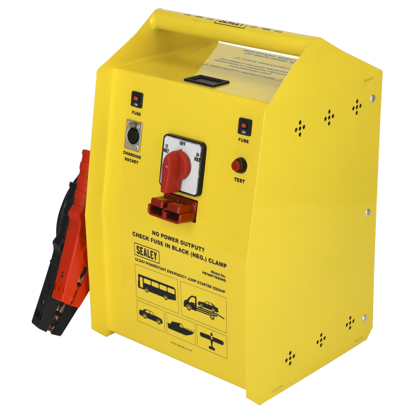 Sealey 12/24V Emergency Heavy-Duty Jump Starter 1000hp Start (PSTART1000HD) - Image 3