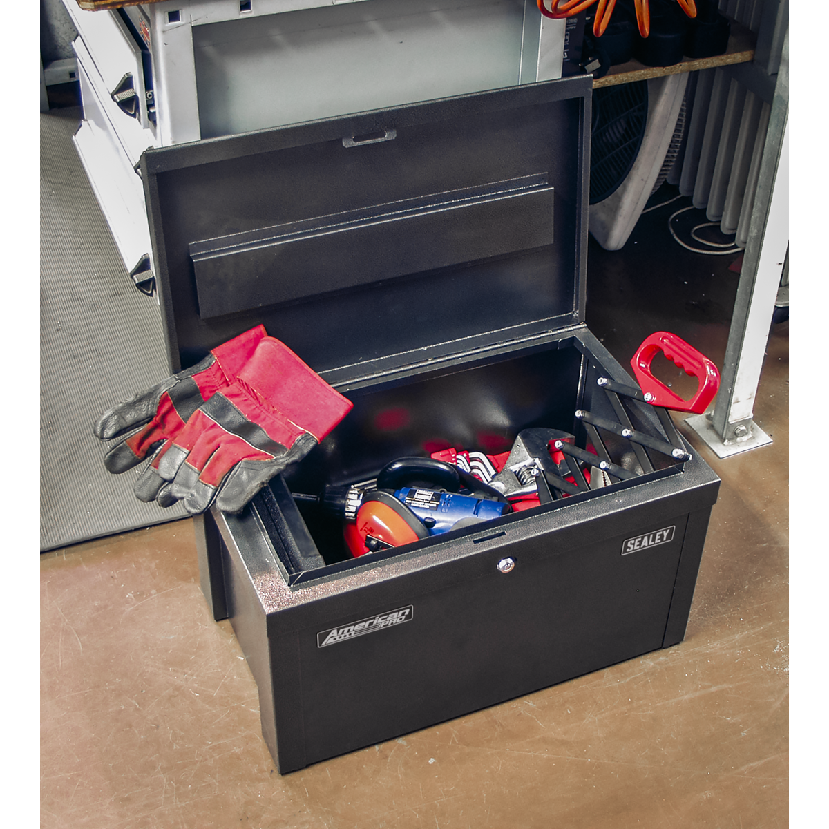 Sealey American PRO® Steel Storage Chest 565 x 350 x 320mm (SB565) - Image 10
