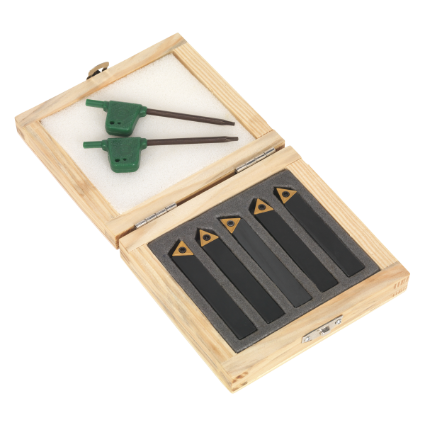 Sealey Indexable Lathe Turning Tool Set 10mm 5pc (SM3025CS1) - Image 2
