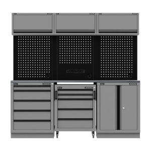 Sealey Superline PRO® Black Edition Storage System with Stainless Worktop 2.04m (APMSBESTACK03SS)