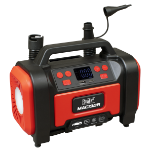 Sealey Rechargeable Tyre Inflator & High Volume Air Pump 12V (MAC13DR)
